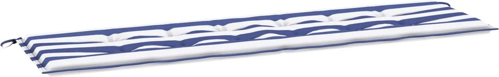 vidaXL Pad párna Csíkos Fekete Kockás 150 x 50 x 3 cm Oxford Szövet