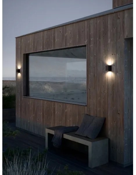 Nordlux - LED kültéri fali lámpa CANTO 2xLED/6W/230V IP44 fekete