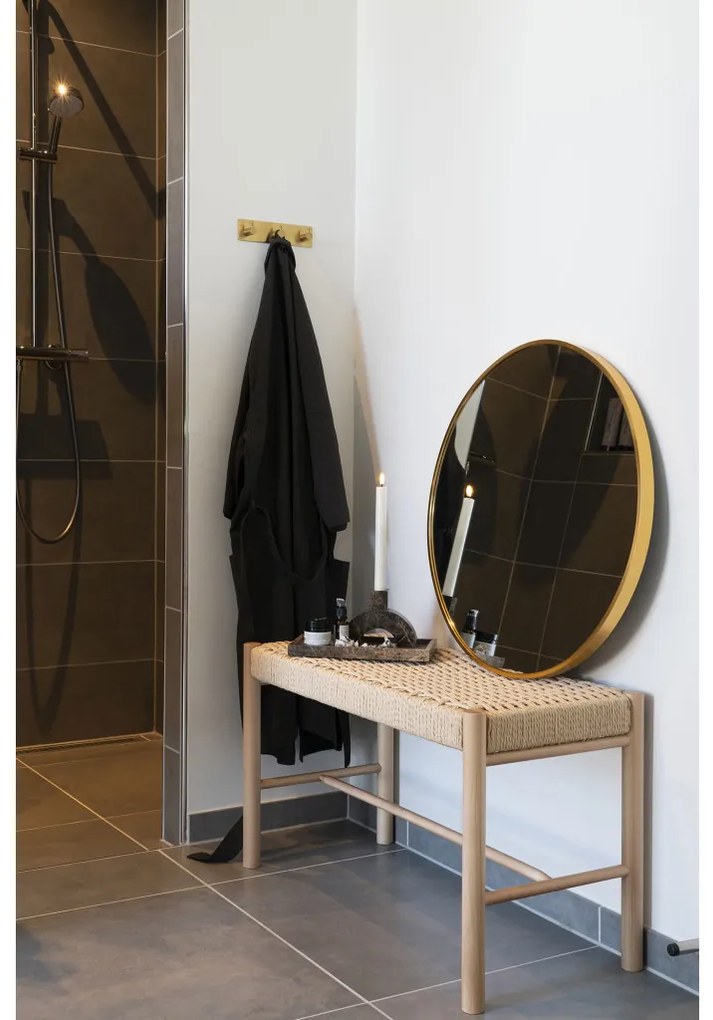 Madrid tükör alumínium, sárgaréz hatású, ø60 cm