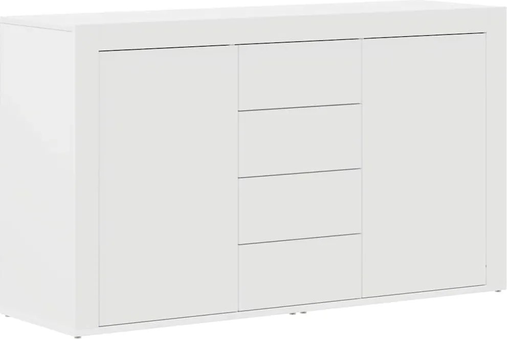 vidaXL Széf fiókkal Fehér 120 x 36 x 69 cm Faanyag