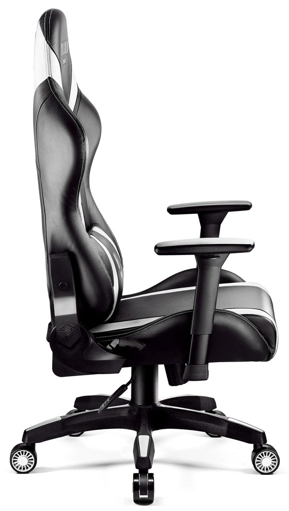 Gamer szék műbőr King Size, fekete-fehér: Diablo X-Horn 2.0