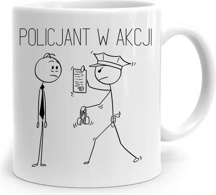 Ajándék Bögre Rendőrnőnek Akcióban, fényképes nyomattal