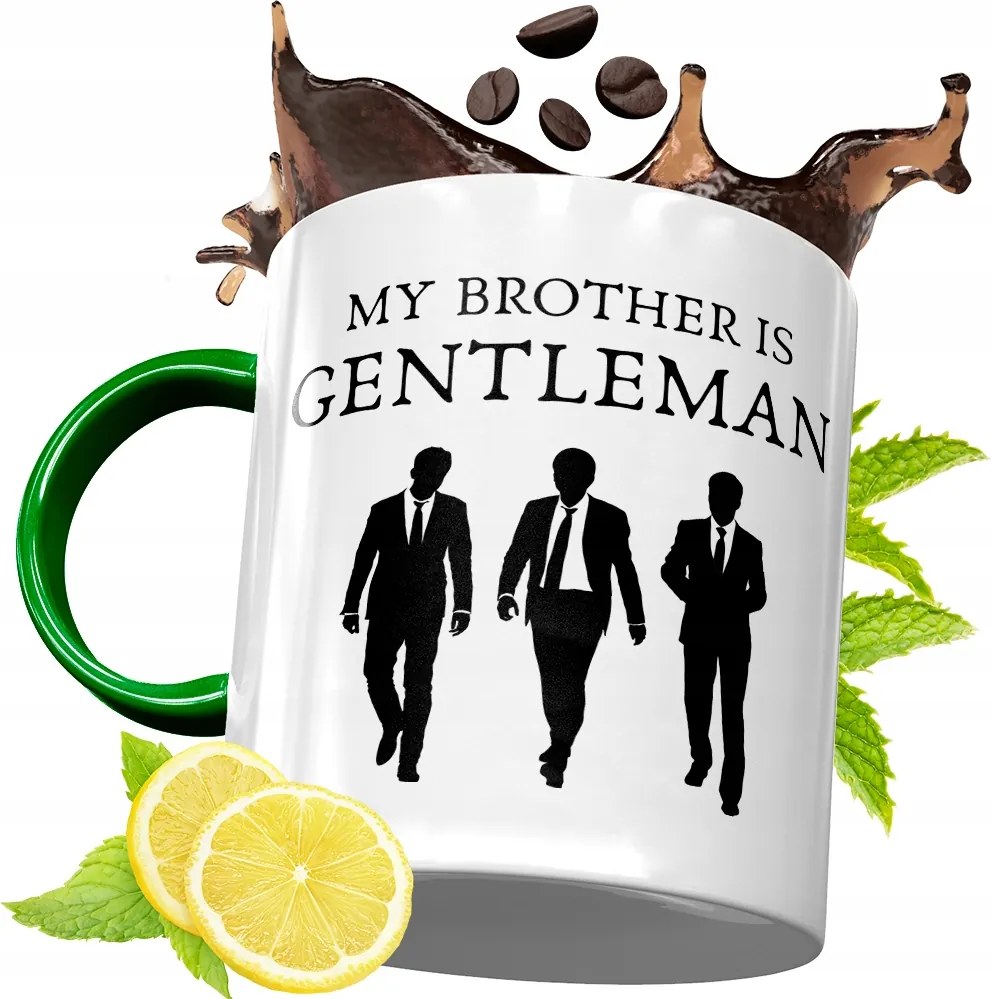 Zöld Bögre Testvérnek Ajándékba, fényképes nyomattal