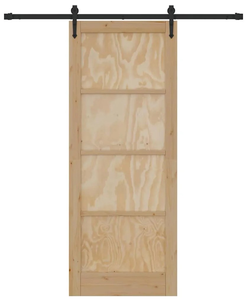 Csúszó ajtó Egyéb ORKDAL Természetes és fekete 83 x 211 cm