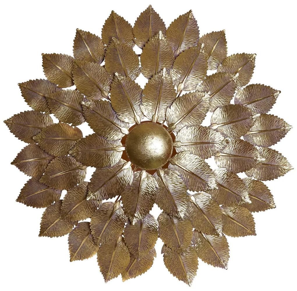 Glam arany színű fali lámpa leveles
