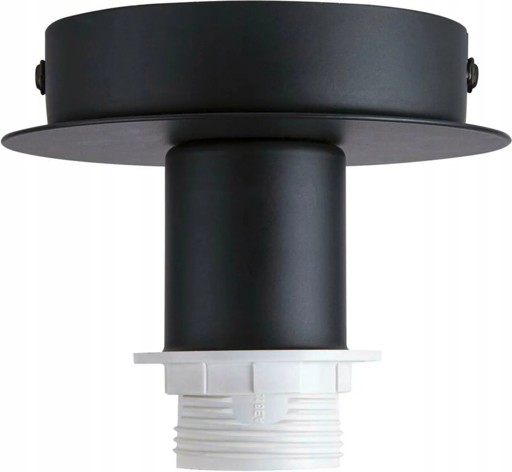 Slv Big White Fenda, mennyezeti lámpa, mennyezeti lámparózsa, A60, fekete, ernyő nélkül