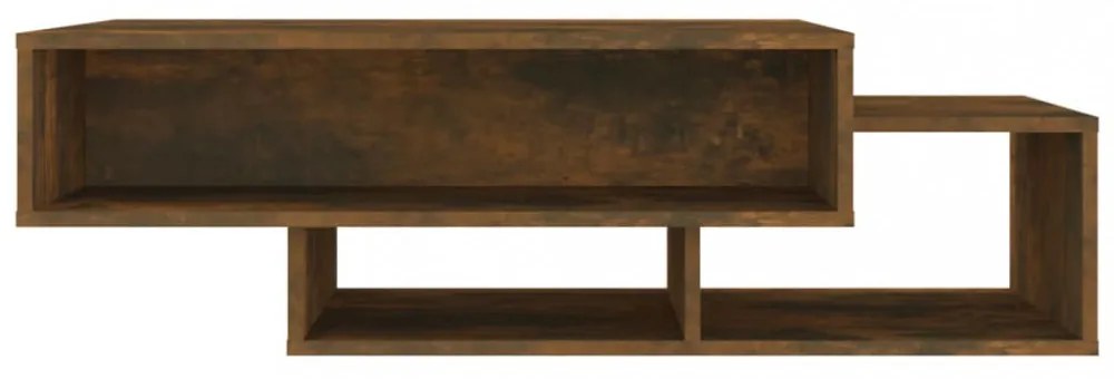 füstös tölgy színű szerelt fa dohányzóasztal 105 x 55 x 32 cm