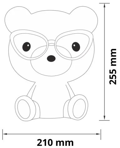 LED Dimmelhető gyerek éjjeli lámpa LED/2,5W medve kék