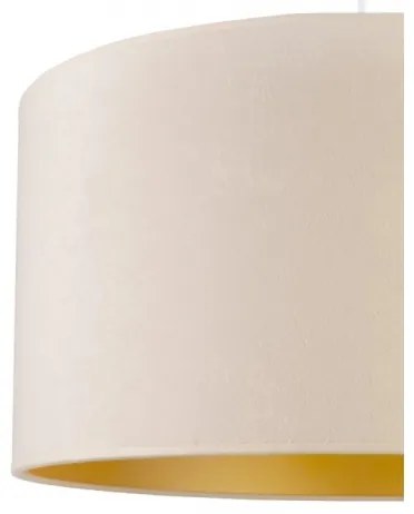 Duolla - Csillár zsinóron ROLLER 1xE27/40W/230V átm. 40 cm krémes