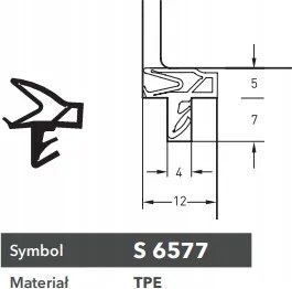 Tapadásmentes beltéri ajtó tömítés Deventer S 7904 barna 100 mb