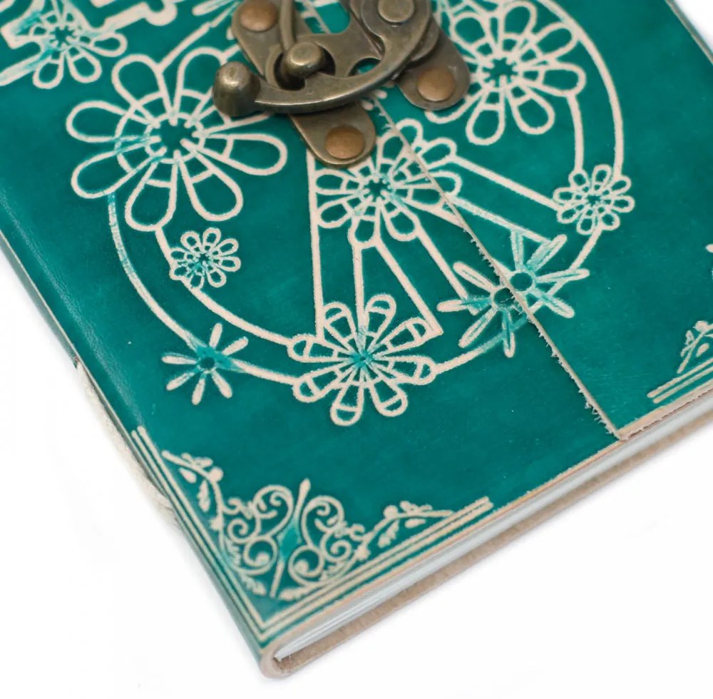 Bőr kötésű notesz Peace