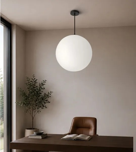BRILAGI - Kábeles csillár POLOS 1xE27/40W/230V átmérő 40 cm fekete
