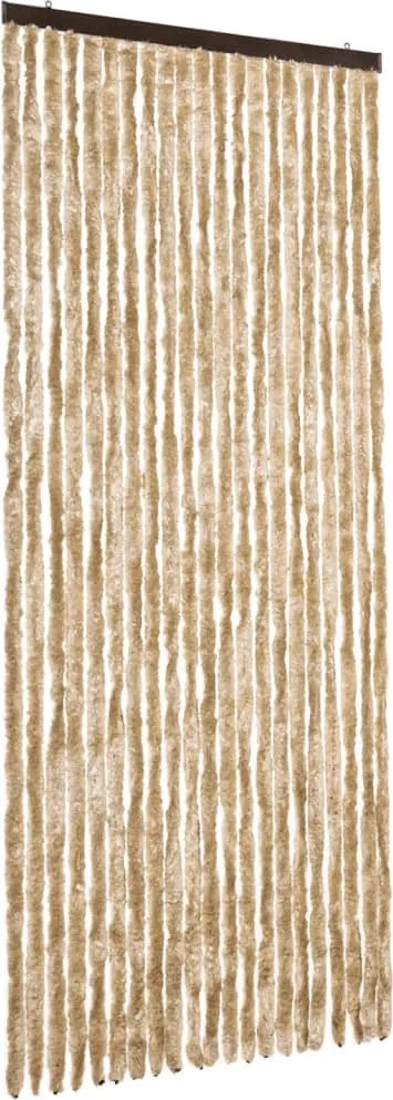 vidaXL bézs zsenília rovarfüggöny 90 x 220 cm