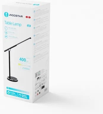 Aigostar - LED Dimmelhető érintős asztali lámpa LED/8W/230V 3000-6000K fekete