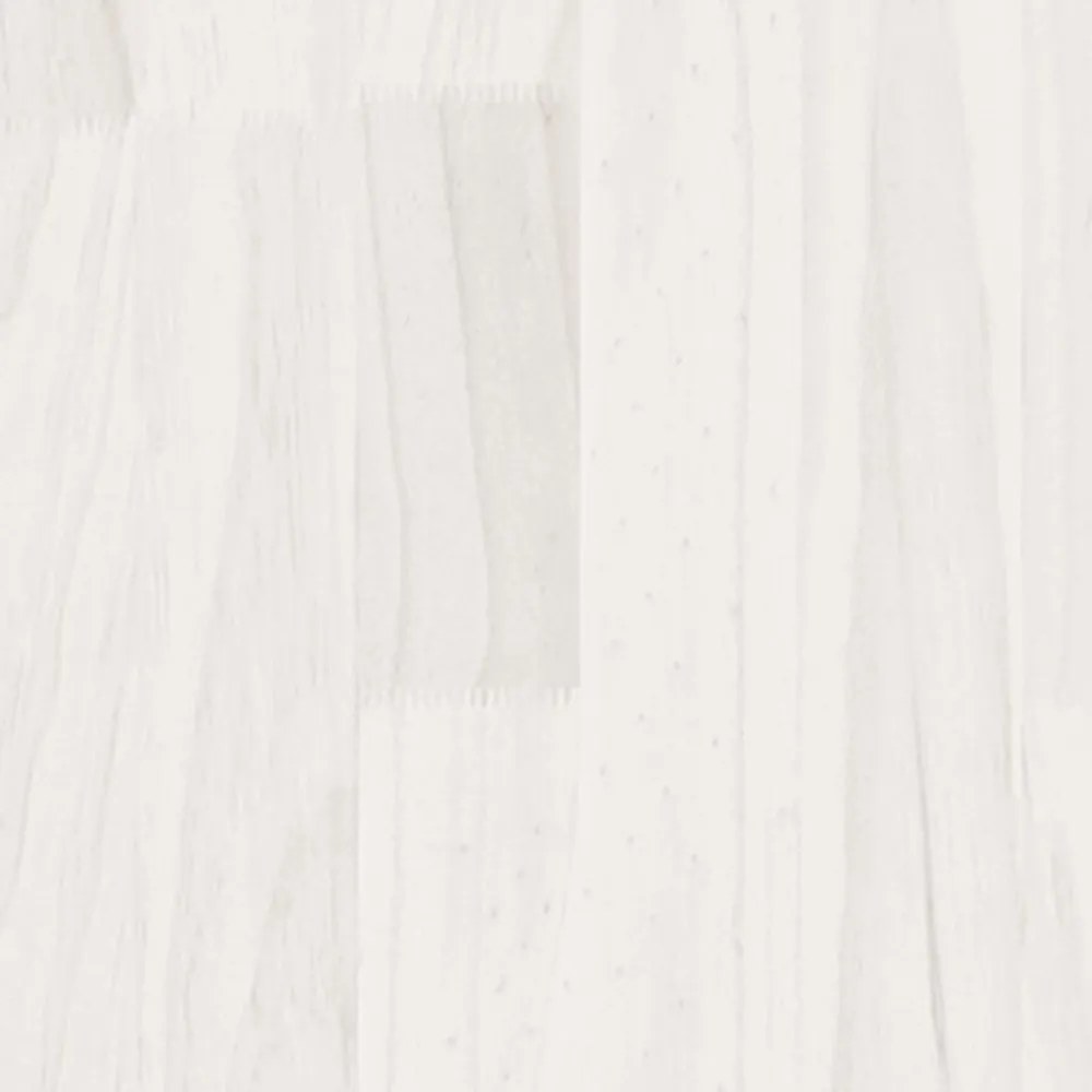 fehér tömör fenyőfa dohányzóasztal 110 x 50 x 34 cm