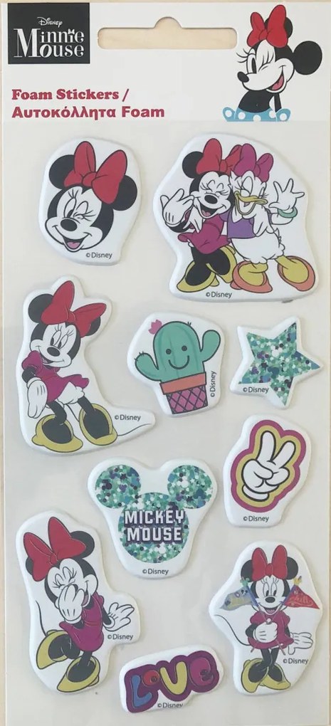 Disney Minnie Love pufi szivacs matrica szett
