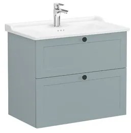 VitrA Root fürdőszoba szekrény mosdóval 80x67x46 cm zöld szőnyeg ROOTC80GINTC