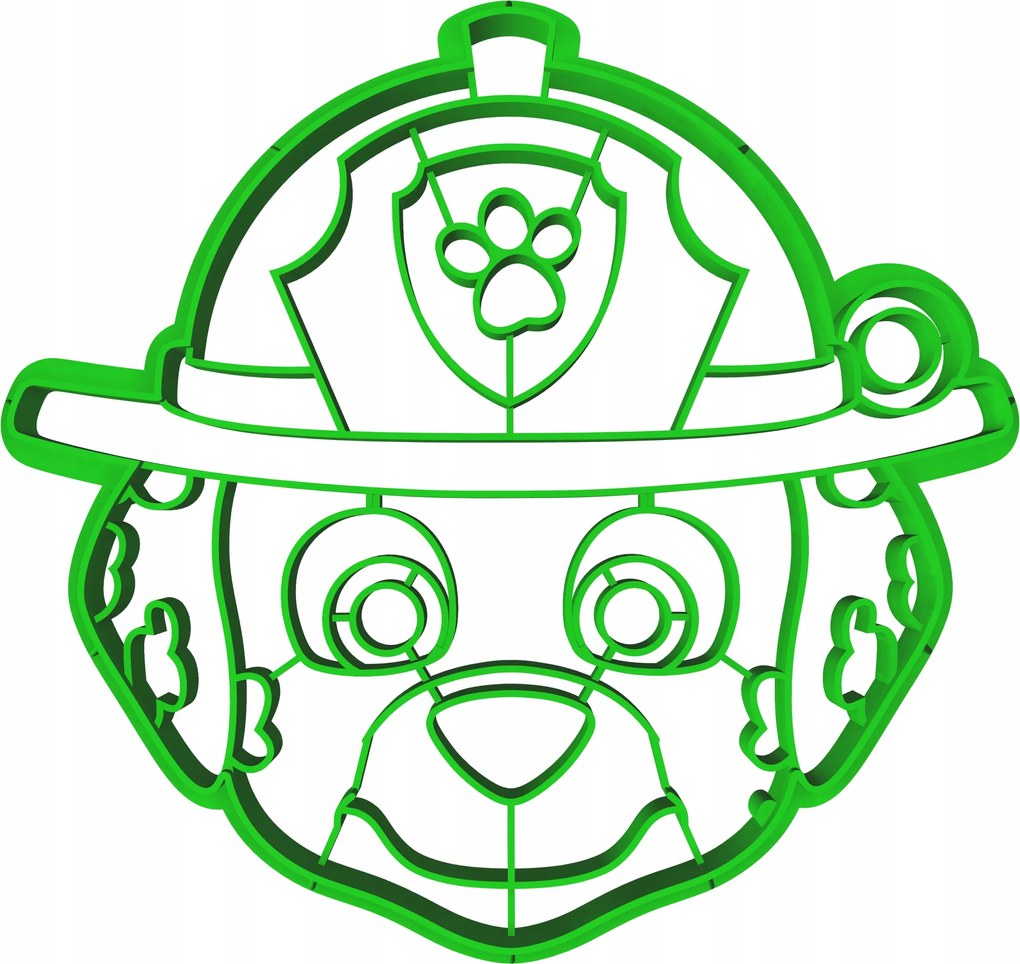 Sütemény lyukasztó bélyegzővel Nagy mese Mancs Őrjárat Marshall 10cm