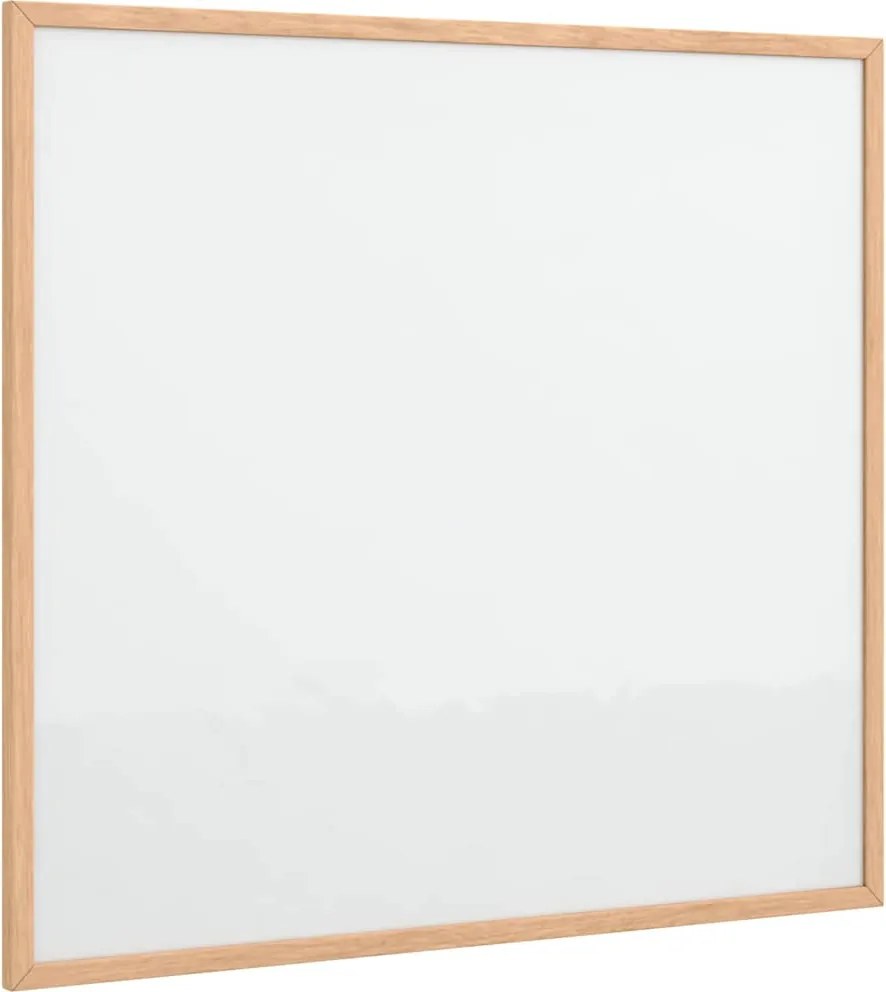 vidaXL mágneses fehértábla tömör fenyőfa kerettel 60x55 cm