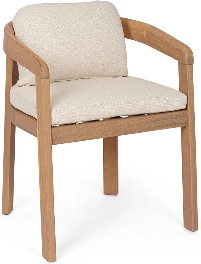 Natúr színű tömörfa kerti szék Pablo – Bizzotto