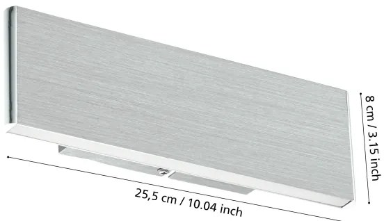 Eglo 39268 - LED Fali lámpa CLIMENE 2xLED/5,4W/230V