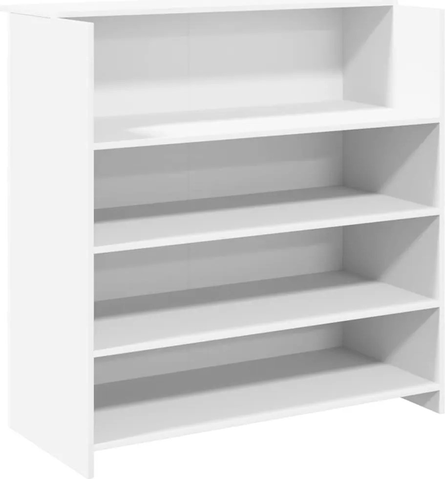 vidaXL fehér, rétegelt fa recepciós asztal 100 x 50 x 103,5 cm