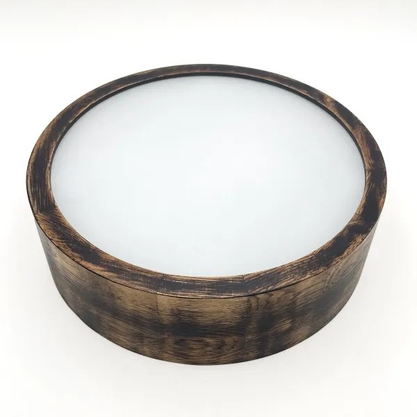 OAK SMOKY mennyezeti lámpa 1xE27/15W/230V, 27,5 cm, tölgy/sötétbarna