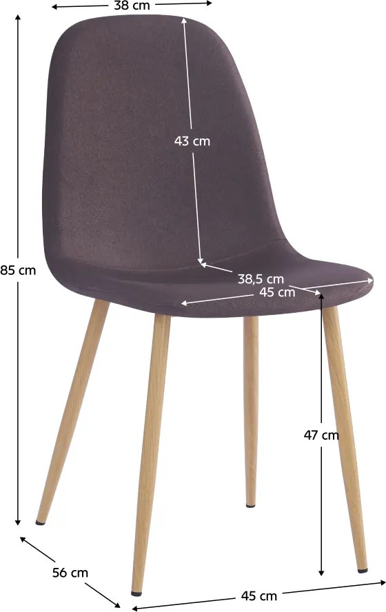 Szék, sötétbarna/bükk, LEGA NEW