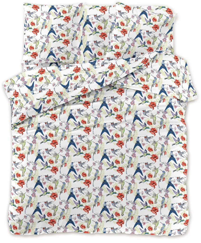 TROCHILA mikroszálas fehér ágyneműhuzat Ágyneműhuzat mérete: 70 x 80 cm | 140 x 200 cm