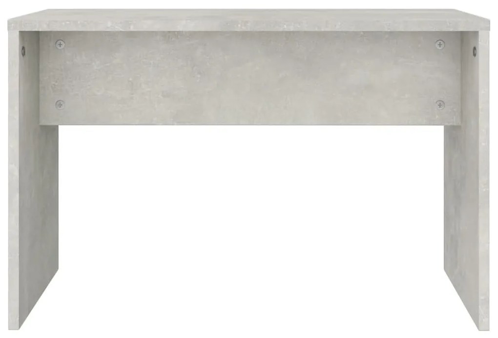 betonszürke színű fésülködőasztal-szett 74,5 x 40 x 141 cm