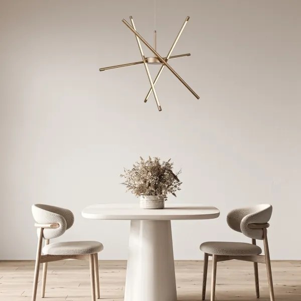 Rabalux 72339 - LED Csillár zsinóron HENLI2 LED/40W/230V 3000K arany