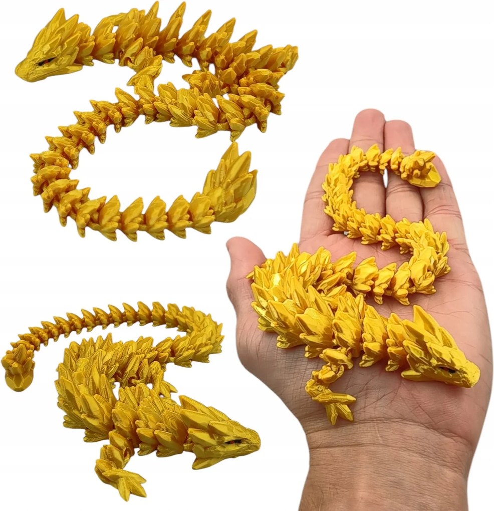 GemStone Dragon, Ékszer Sárkány Mini, 32cm hosszú, Csuklós figura