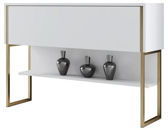 Komód Luxe - Gold, White