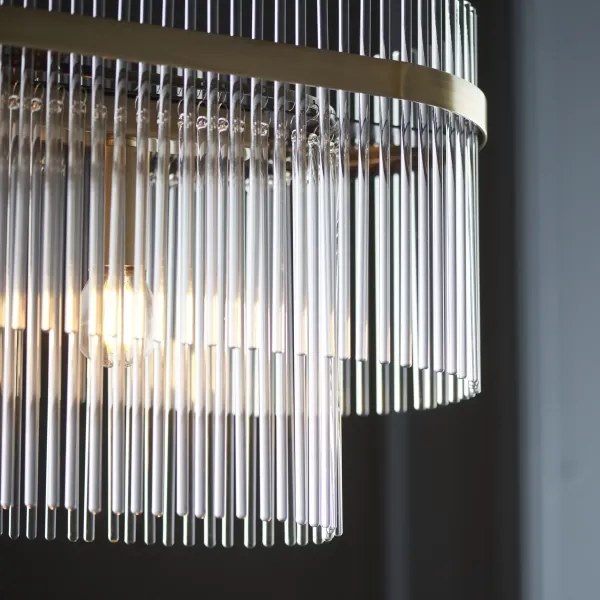 Endon 112573 - Csillár láncon MARIETTA 4xE14/6W/230V réz/átlátszó