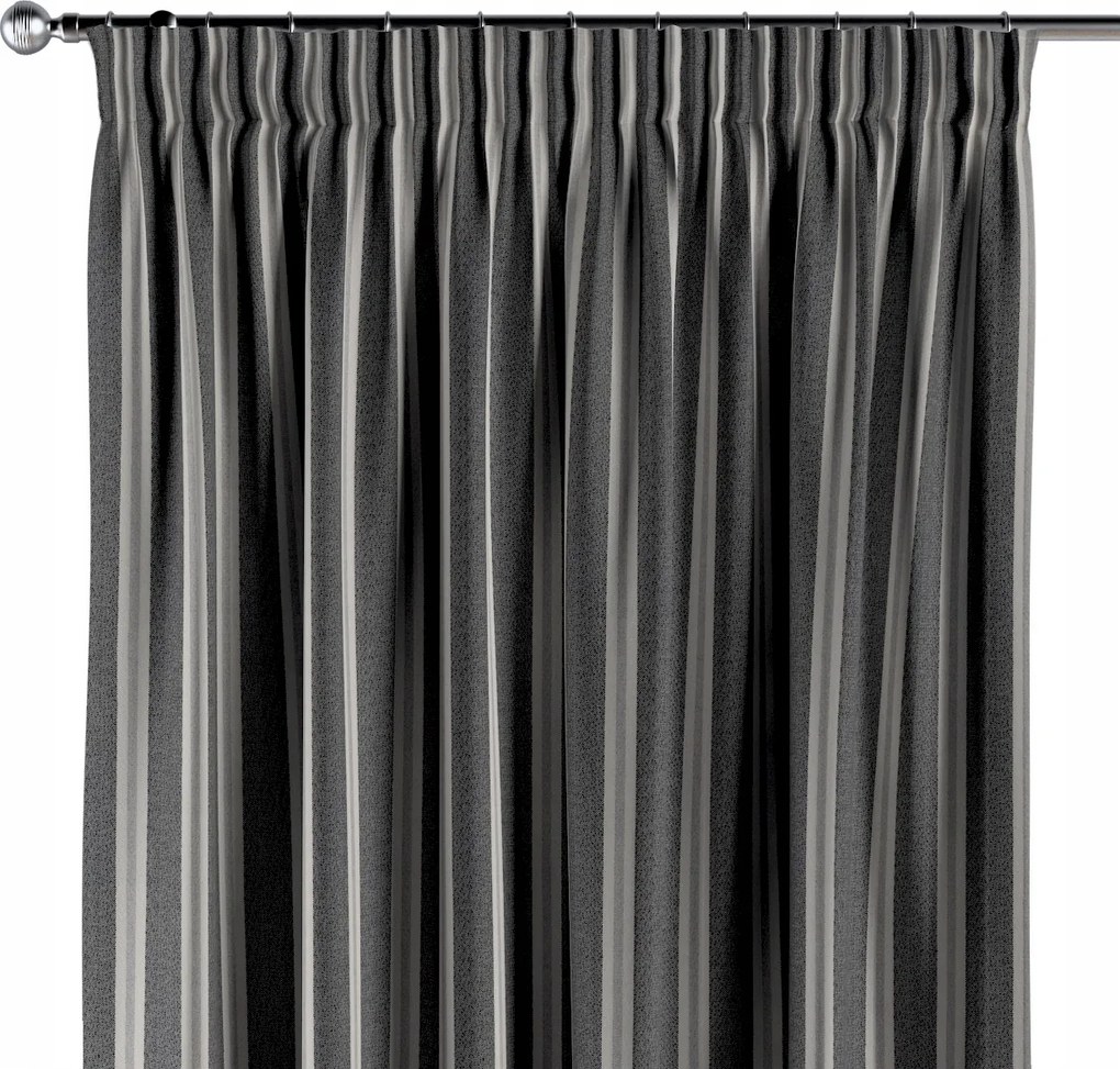 Függöny ráncoló szalaggal 1 db 130x260cm fekete