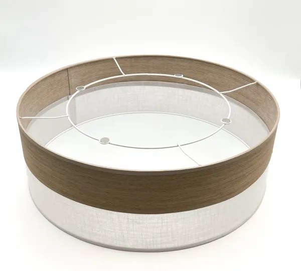 Mennyezeti lámpa SIRJA WOOD 2xE27/15W/230V átm. 45 cm fehér/tölgy