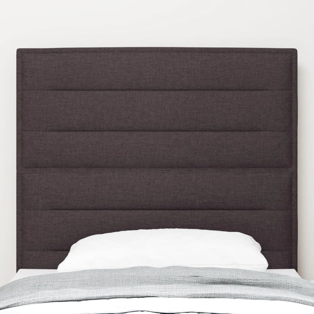 LED Főtámla Vonal Design Sötétbarna 90 cm Szövet