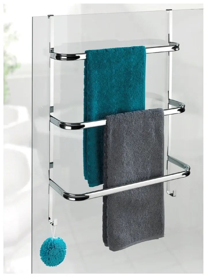 Towel Holder Chrome ezüstszínű fúrásmentes törölközőtartó, 21 x 54 cm - Wenko
