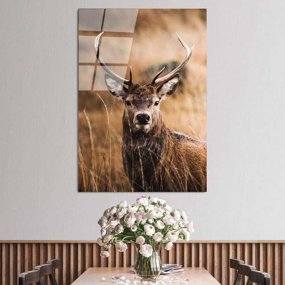 Üveg kép 70x100 cm Deer – Wallity