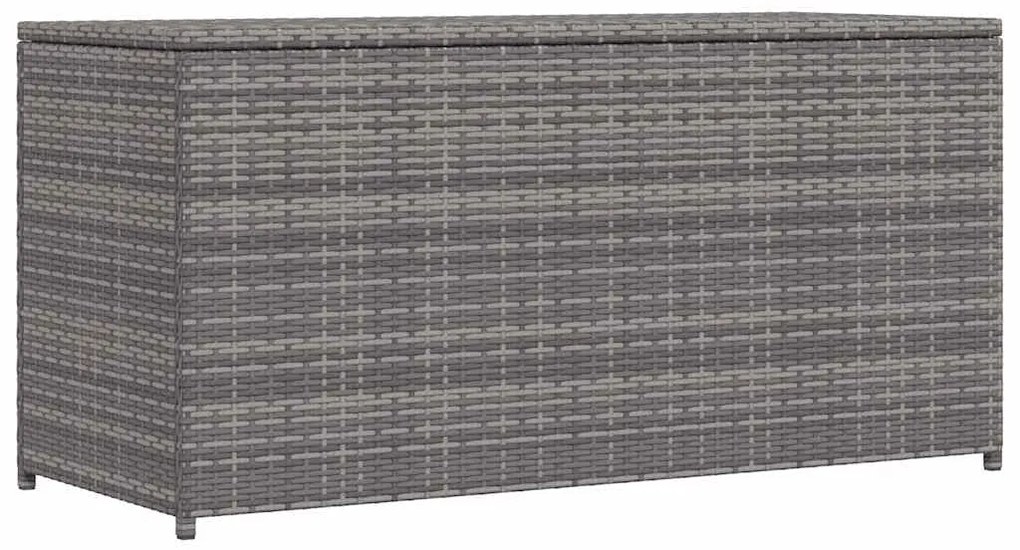 vidaXL szürke polyrattan kerti tárolóláda 120 x 50 x 60 cm