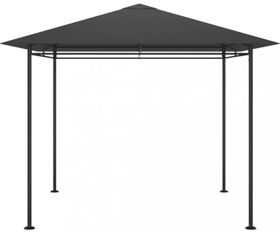 antracitszürke pavilon 3 x 3 x 2,7 m 180 g/m²