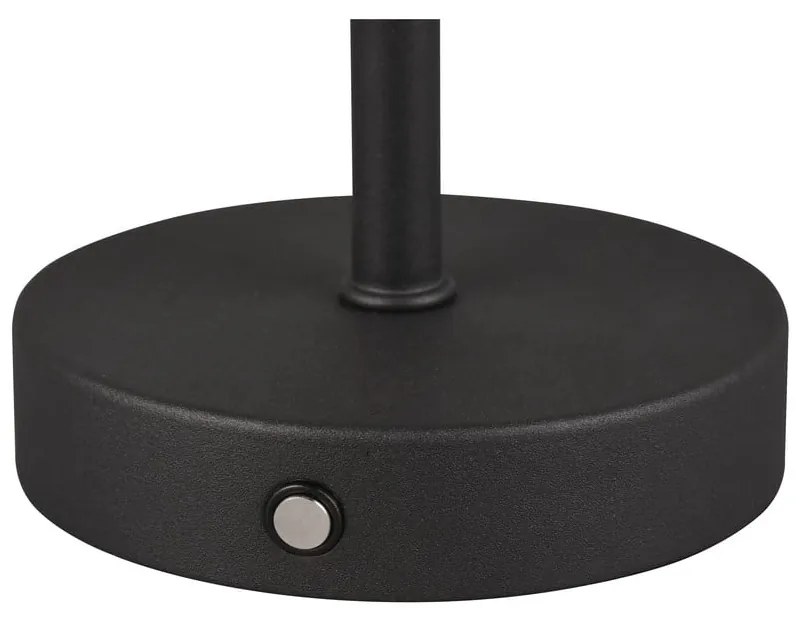 Matt fekete LED szabályozható asztali lámpa (magasság 30 cm) Jeff – Trio