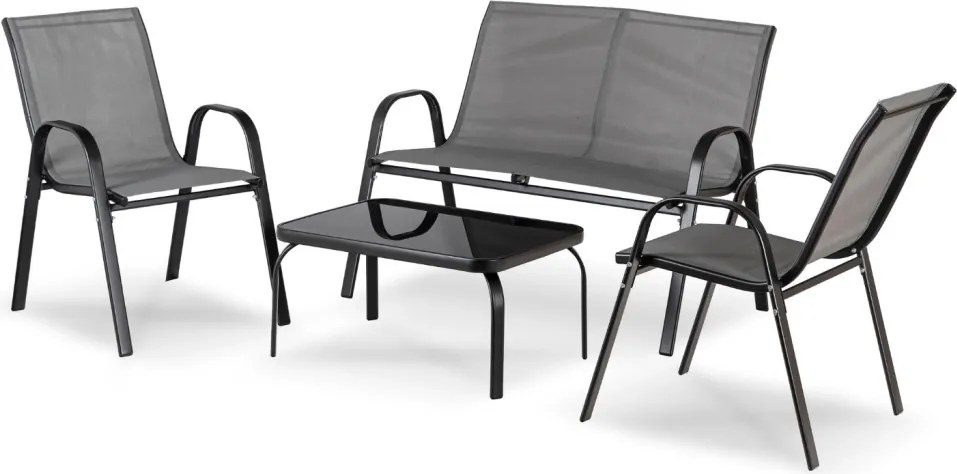 Kerti bútor szett szürke színben – MINNESOTA