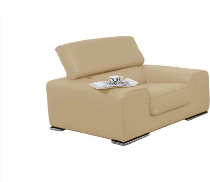COM-Camberra valódi bőr design fotel