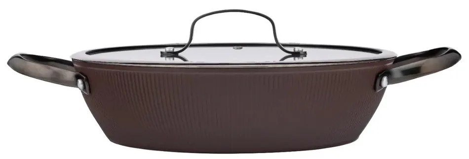 Valdinox Stripes 28 cm-es sekély serpenyőfedéllel, 3,2 l
