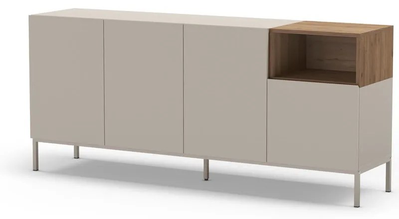 Krémszínű komód 180x80 cm Cailin – Marckeric