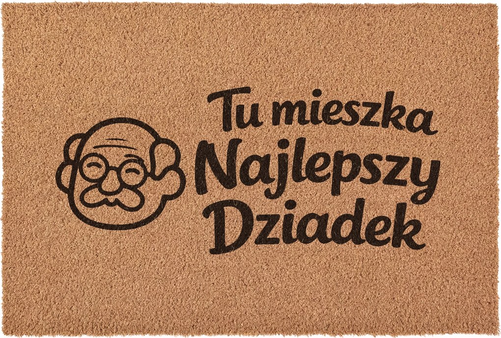 Lábtörlő Nagymama Nagypapa napja Ajándék Kókusz ajtóra 60x40