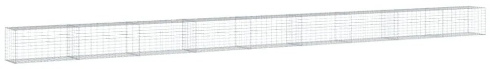 horganyzott vas gabion kosár fedéllel 900 x 50 x 50 cm
