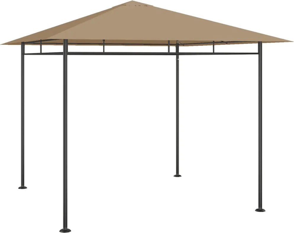 vidaXL tópszínű pavilon 3 x 3 x 2,7 m 180 g/m²