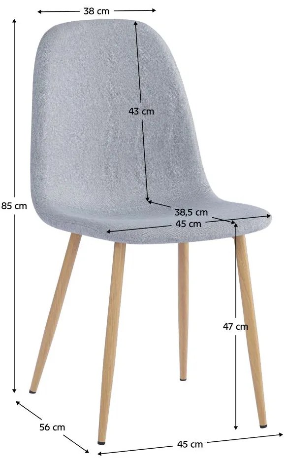 Étkezőszék Laga (szürke + bükk) . 1116390